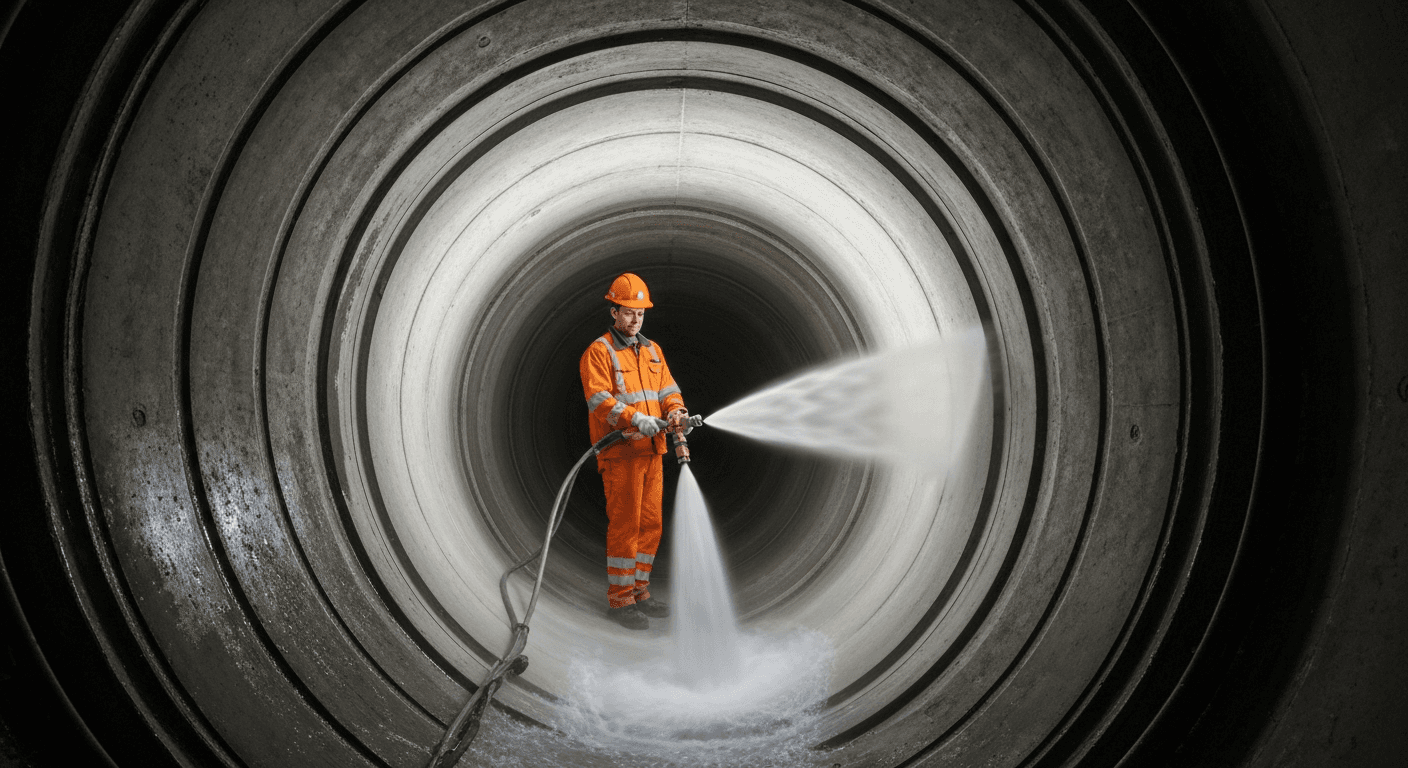 Kanalreinigung unterirdisch